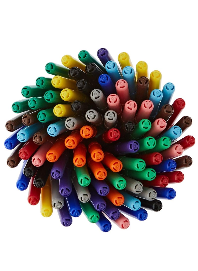 Giotto 96-Piece Turbocolor Fibre Pens In Pot Assorted Colours - Image 2
