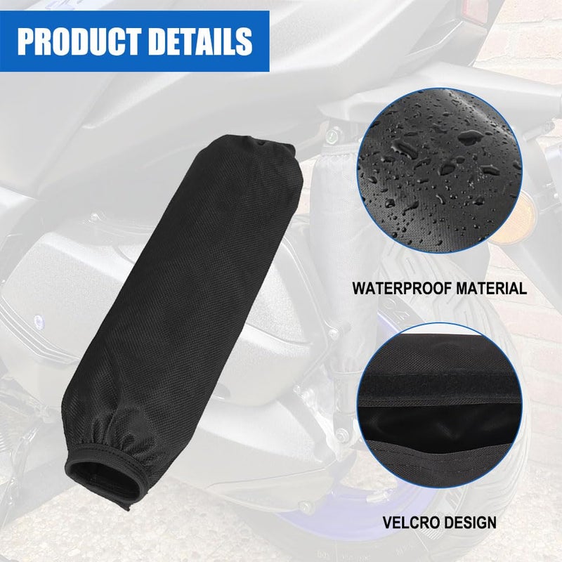 CMIYETO 270mm Rear Shock Absorber Suspension Protector Protection Cover for All Dirt Pit Bike Motorcycle ATV Quad Scooter Black - Image 3