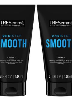TRESemmé TRESemmé Hair Smoothing Cream 2-Pack – One Step Smooth 5-in-1 Anti-Frizz Hair Products for Thick Hair, Heat Protectant, 5 Oz Ea  - Image 1
