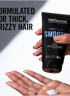 TRESemmé TRESemmé Hair Smoothing Cream 2-Pack – One Step Smooth 5-in-1 Anti-Frizz Hair Products for Thick Hair, Heat Protectant, 5 Oz Ea  - Image 3