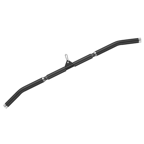 SERTT Upgraded LAT Pulldown Attachments, Removable 14.76/39.37 Inch Short/Wide Grip LAT Pull Down Bar with Non-Slip Handle, Home Gym Tricep Bar Training - Image 1