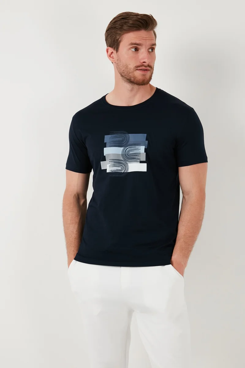 Buratti Cotton Slim Fit Crew Neck T Shirt Men's T Shirt 646R8010