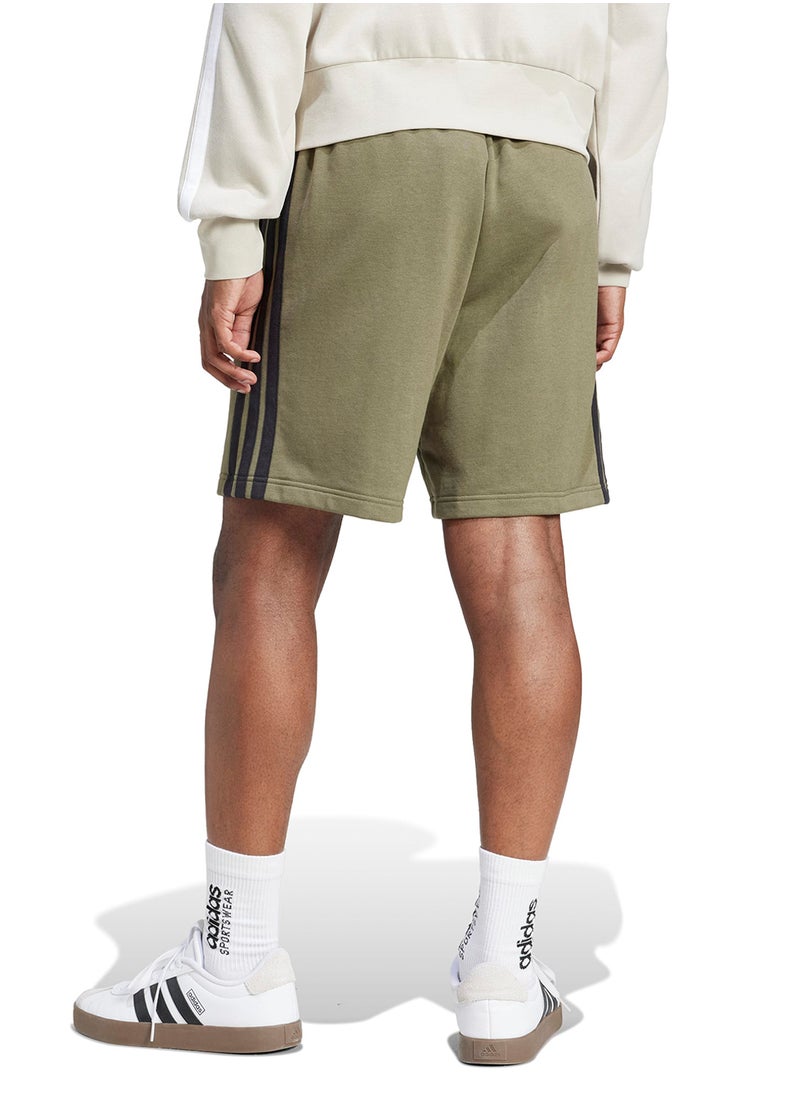 Adidas Essential 3 Stripe French Terry Shorts  - Image 2