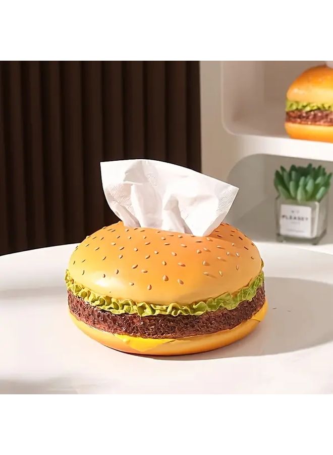 Style3 Funny Burger Shaped Tissue Box Holder Kitchen Desk Organizer Novelty Gift - Image 2