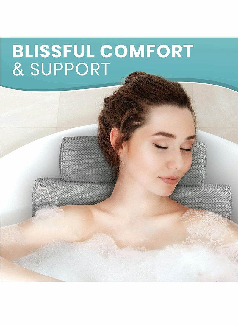 Excefore Bathtub Bath Pillow for Tub, Jacuzzi Bathtub Spa Pillow with Back and Headrest Cushion - Image 4