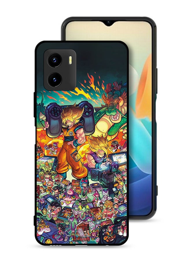 Tolwak Vivo Y15s Protective Case Cover Gamer Art Doodles - Image 1