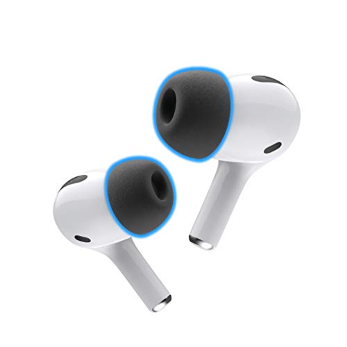 AutoLine Pro Foam Masters Memory Foam Ear Tips for AirPods Pro 1st & 2nd Gen | Comfortable | Secure | Better Noise Cancellation | Version 3.0 Replacement Buds (Medium - 3 Pairs, Black) - Image 1