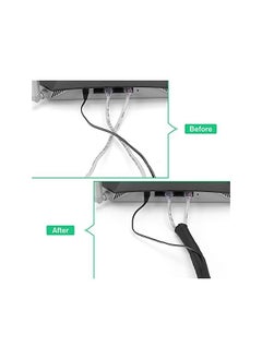 JOTO 26ft - 1/2 inch Cable Sleeve Cord Management, Woven Mesh Expandable Braided Wire Loom Tubing Sleeving Split Wrap Cover for TV Audio Computer Home Office Automobile Protect Pet from Chewing –Black  - Image 4
