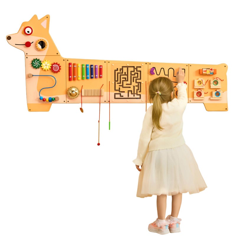 VEVOR Orca Activity Busy Board Wall 12 Activities Board Montessori Sensory Wall Panel for Kids 312 Years Sensory Activity Panel Ideal for Toddler Playroom Nursery Classroom - Image 2