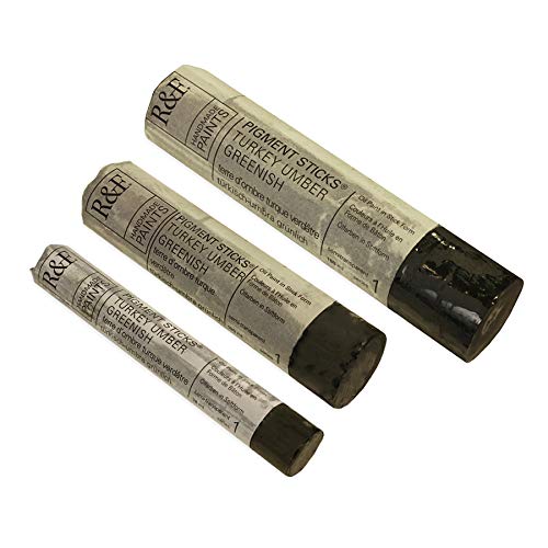 R&F Handmade Paints - Professional Oil Pigment Stick, Turkey Umber Greenish, 38 ml - Image 3
