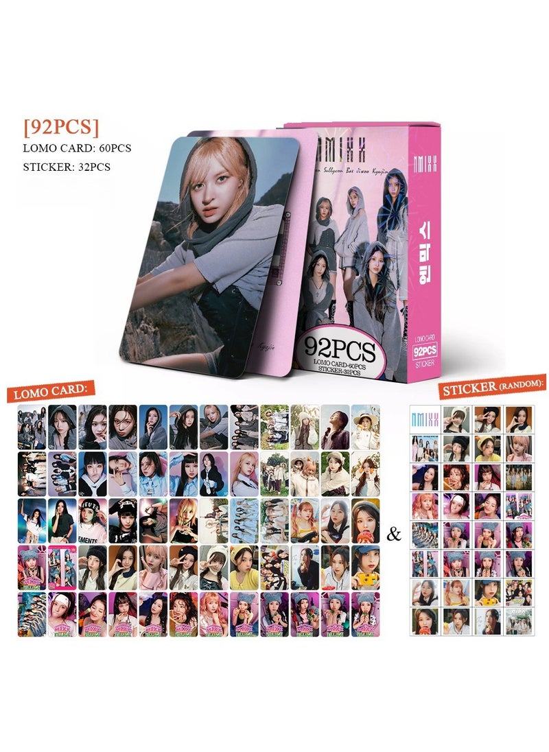 EHOME 92Pcs NMIXX Lomo Card And Sticker  - Image 2