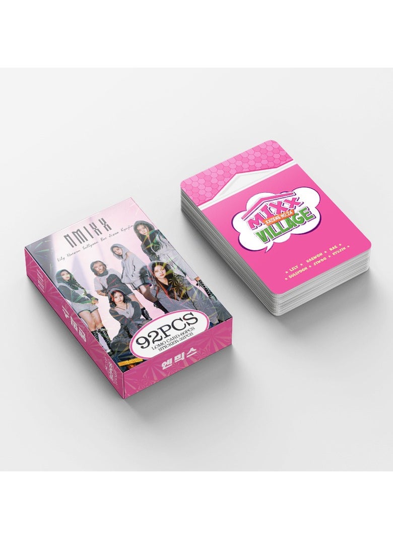 EHOME 92Pcs NMIXX Lomo Card And Sticker  - Image 3