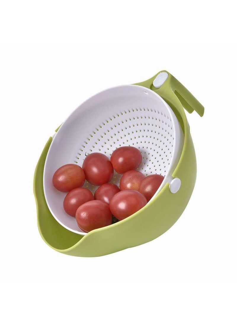 Darkness - DARKNESS Multi-Functional Washing Fruits and Vegetables Bowl & Strainer, Washing Vegetable Basket Plastic, Strainer Drainer, Washing Fruits Bowl, Strainer Machine,Drain Basket (Multicolor) - Image 1