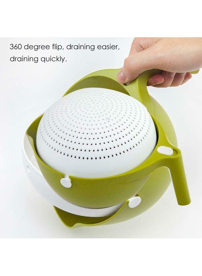 Darkness - DARKNESS Multi-Functional Washing Fruits and Vegetables Bowl & Strainer, Washing Vegetable Basket Plastic, Strainer Drainer, Washing Fruits Bowl, Strainer Machine,Drain Basket (Multicolor) - Image 1