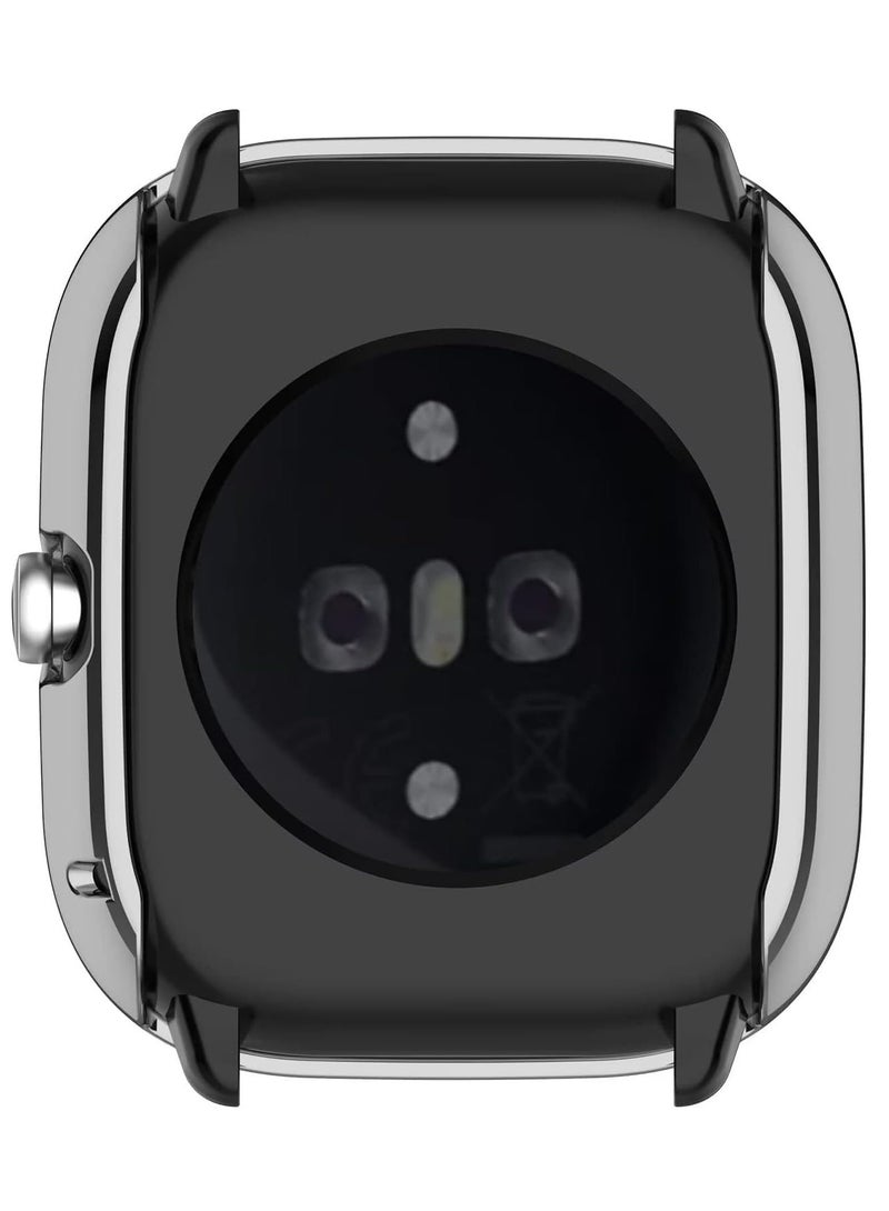 Case Compatible with Amazfit GTS 4 Mini (Not for GTS 4), Soft TPU Slim Shock Absorption Protective Case Cover (Silver) - Image 2