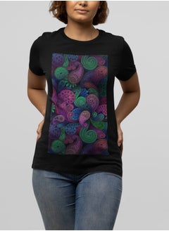 MERCH Indian Paisley Patterns Cotton Printed T-Shirt  - Image 1