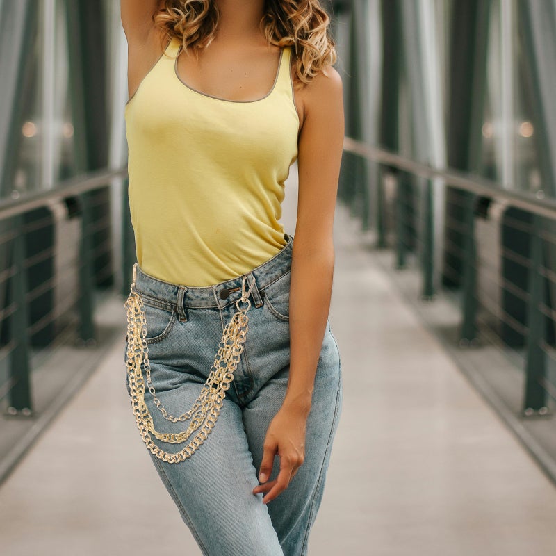 Layered Pants Chain: Unisex Punk Multi-Layered Metal Jeans Trousers Chain - Heavy Duty Jean Accessory - Trousers Decoration For Wallet - Image 3