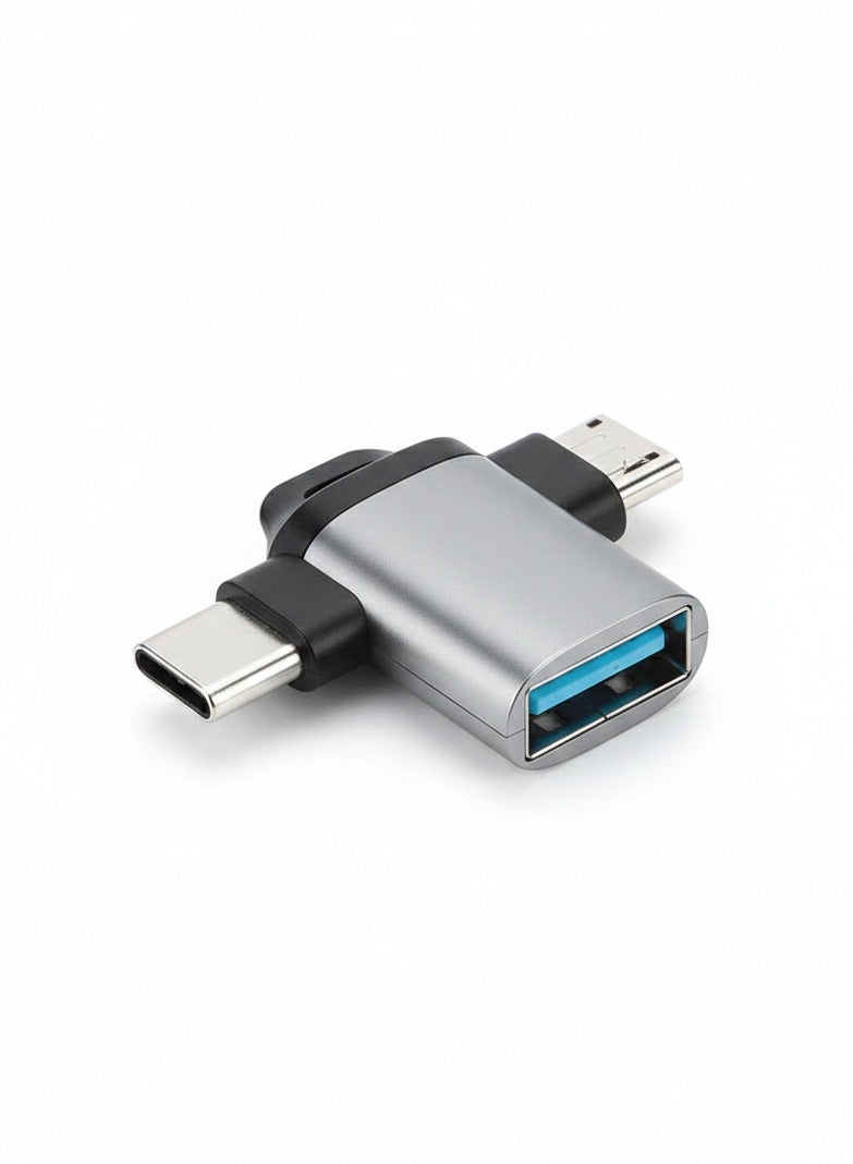UltraFast USB 3.0 OTG Adapter Converter 2 in 1 Micro-USB And Type-C