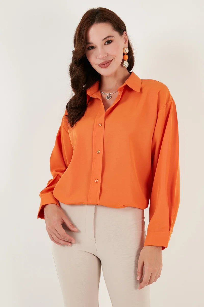 Lela Cotton Oversize Woven Shirt Women's Shirt 6234760