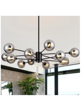 Modern ceiling chandeliers black color Number of bulbs 12 bulbs Lamp base E27 The product does not include bulbs - pzsku/Z58E56652D3855E36B788Z/45/_/1737073526/9510f7aa-109c-4312-b1cb-ddcf59500abe