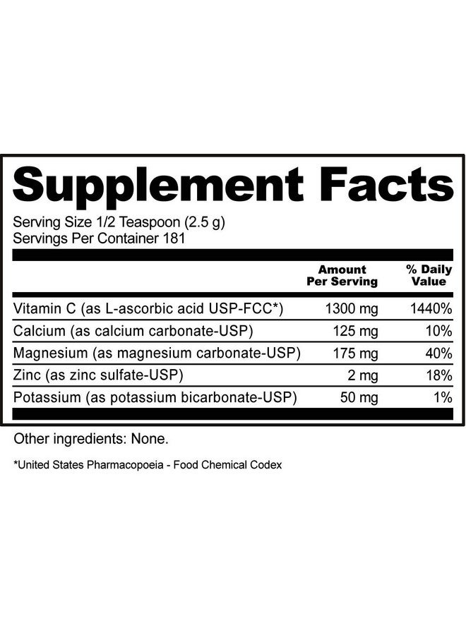نيوتريبايوتك NutriBiotic - مسحوق Hypo-Aller C مع فيتامين C والمعادن، 16 أونصة | 1300 مجم من فيتامين C لدعم مضادات الأكسدة والكولاجين | مدعم بالكالسيوم والمغنيسيوم والزنك والبوتاسيوم | خالٍ من الجلوتين والكائنات المعدلة وراثيًا - Image 5