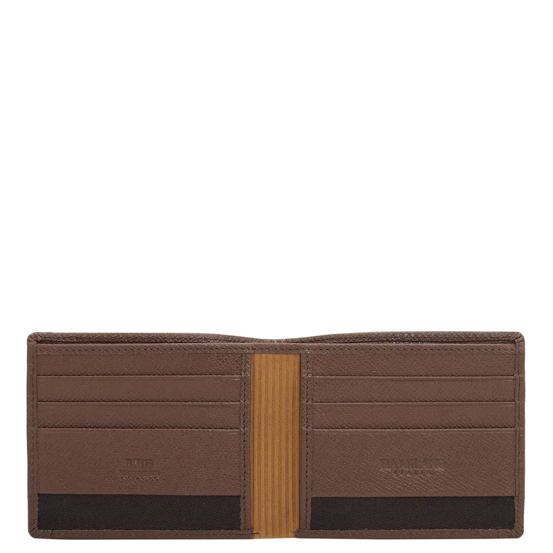 دا ميلانو Date Bifold Leather Mens Wallet