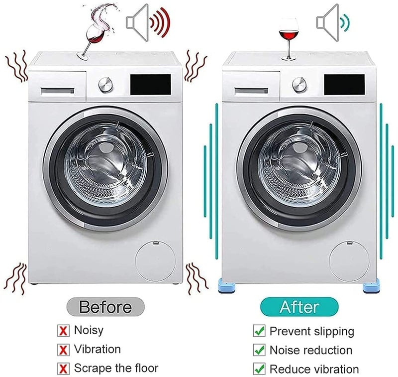 Elvana Elvana Anti Slip Washing Machine Support pad Shock and Noise Cancelling Feet Pads for Any Washer Dryer pack of 4  - Image 5