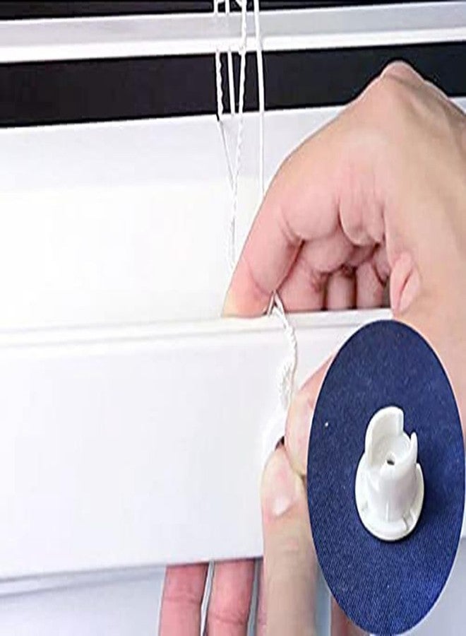 جي شلو مجموعة GSHLLO المكونة من 24 قطعة من أزرار قفل السكة السفلية، سدادات أزرار الستائر، سدادات أسلاك السلم، أغطية أسلاك النوافذ، ملحقات ستائر أفقية - Image 5