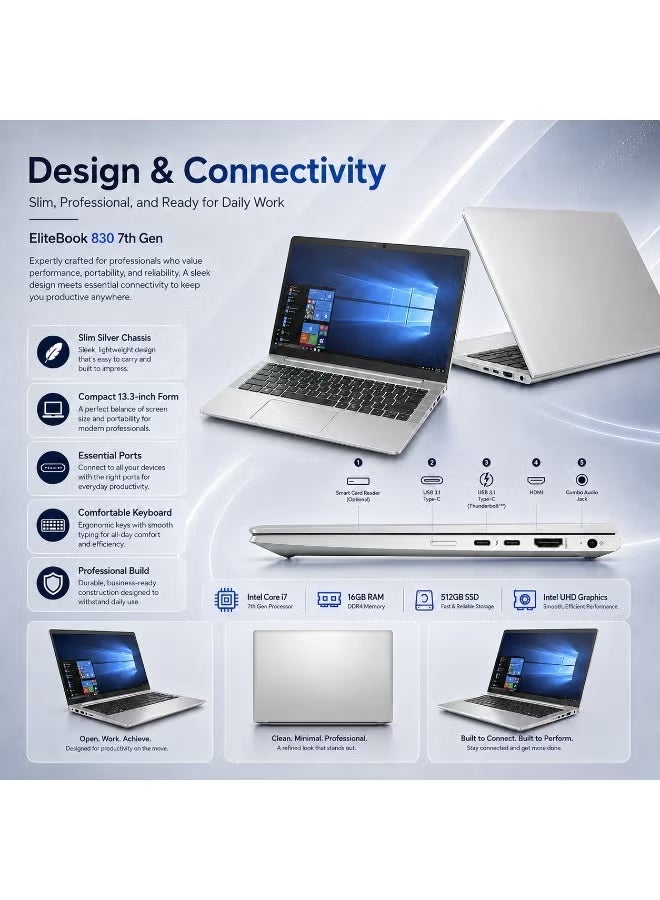 Business Laptop with Intel Core i5 Processor, 8GB RAM, 256GB SSD, 2GB Dedicated Graphics, High Performance for Office Work, Study and Everyday Productivity with Free Laptop Bag, Mouse and Laptop Stand - Image 4