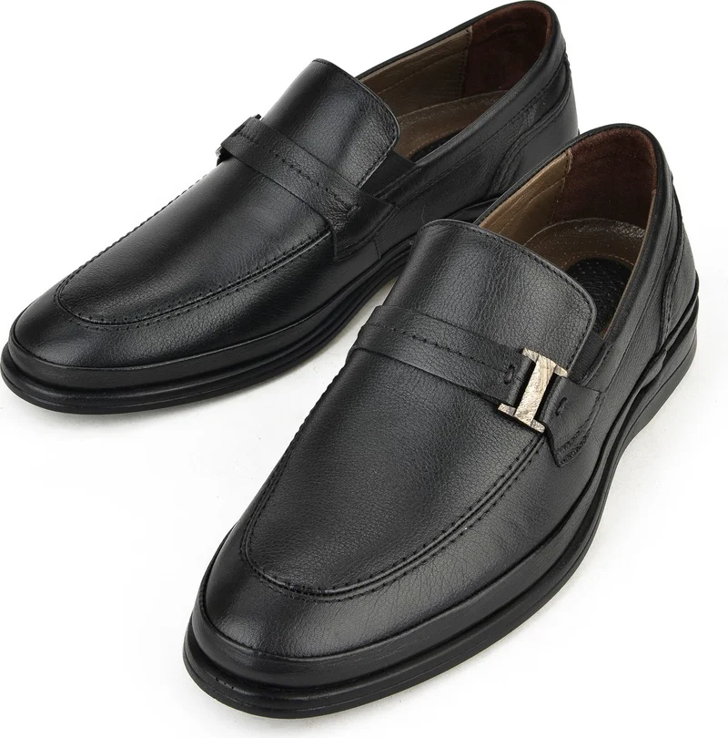 Ziya Ziya, Men's Genuine Leather Comfort Shoes 141144Z1979 Black