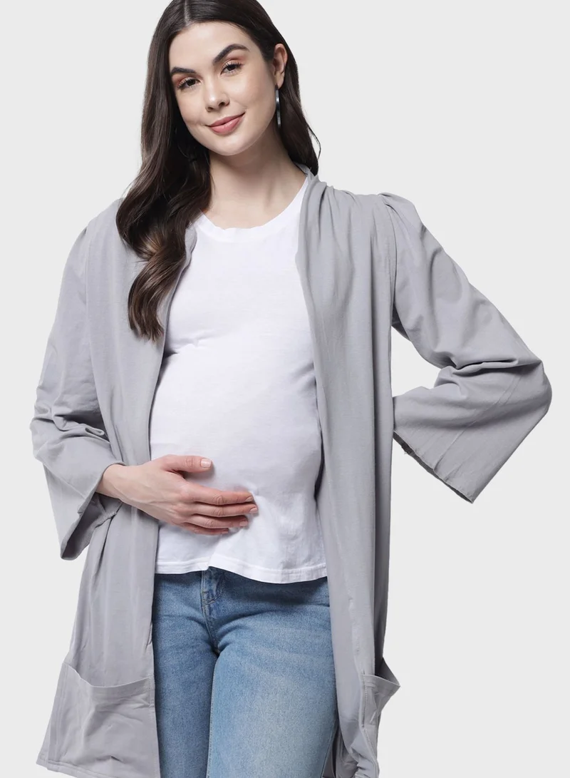 THE VANCA Knitted Longline Shrug