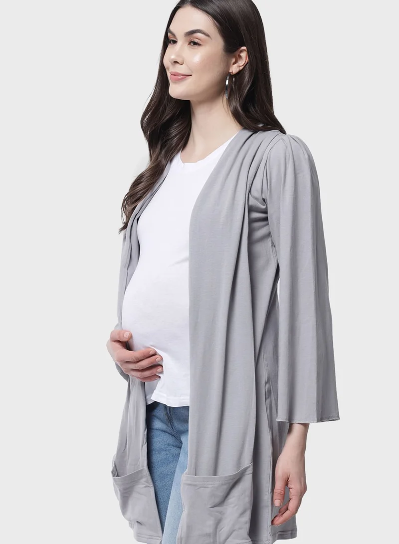 THE VANCA Knitted Longline Shrug