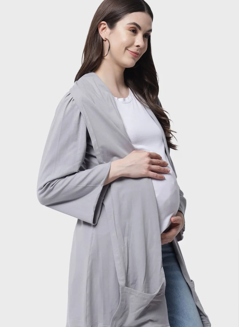THE VANCA Knitted Longline Shrug