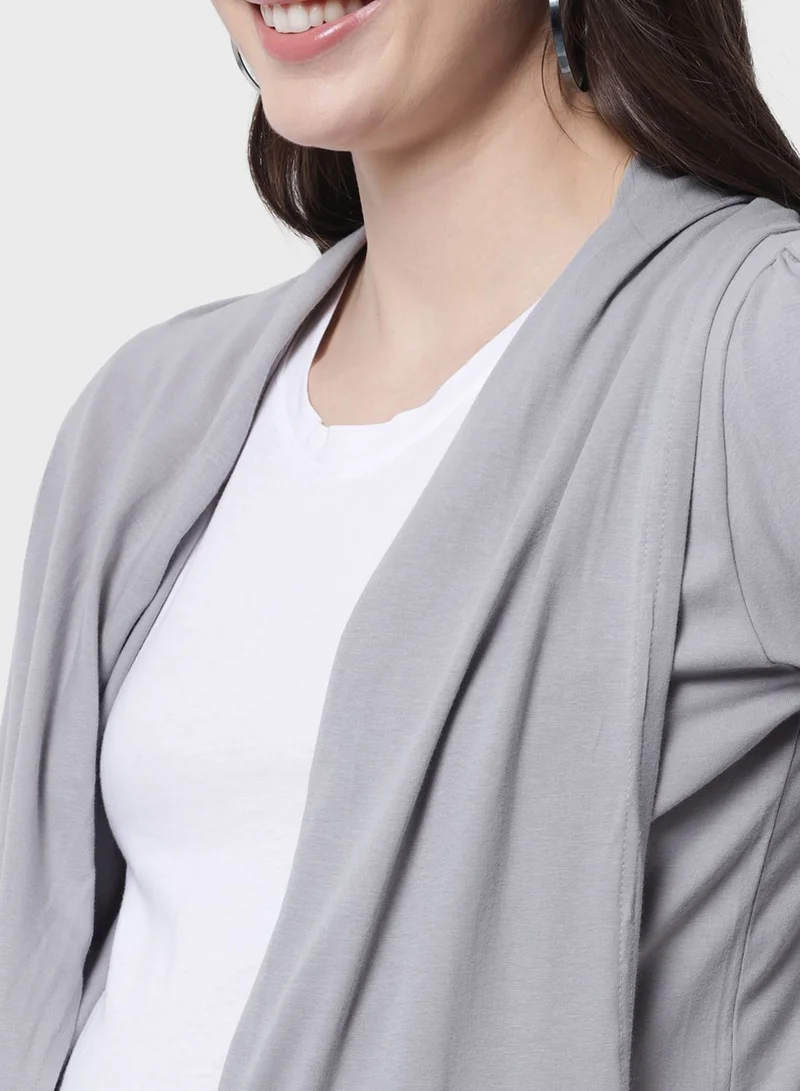 THE VANCA Knitted Longline Shrug