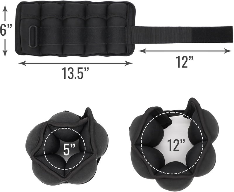 DMI Adjustable Wrist or Ankle Weights 5 Removable Sand Pockets for Weight Adjustment for Men  Women Walking Weights Adjustable Length Max Weight of 10lbs 2 X 5lbs - Image 5