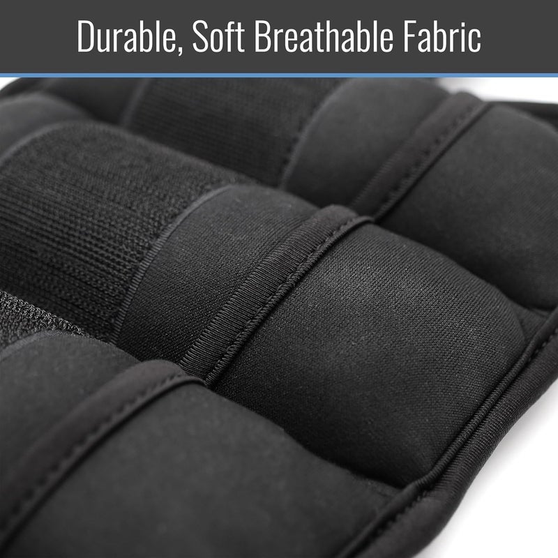 DMI Adjustable Wrist or Ankle Weights 5 Removable Sand Pockets for Weight Adjustment for Men  Women Walking Weights Adjustable Length Max Weight of 10lbs 2 X 5lbs - Image 2