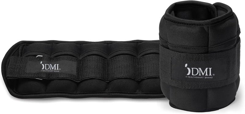 DMI Adjustable Wrist or Ankle Weights 5 Removable Sand Pockets for Weight Adjustment for Men  Women Walking Weights Adjustable Length Max Weight of 10lbs 2 X 5lbs - Image 1