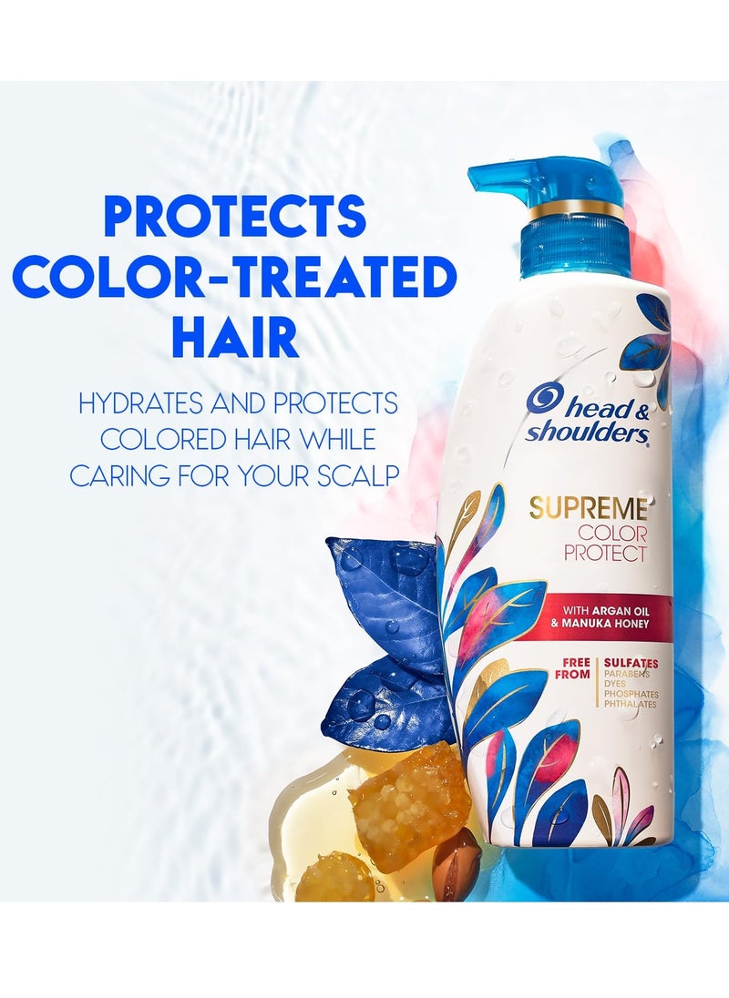 Head & Shoulders Head & Shoulders Dandruff Shampoo and Conditioner, Supreme Color Protect with Argan Oil and Manuka Honey, 11.8 Oz, 9.4 Oz  - Image 2