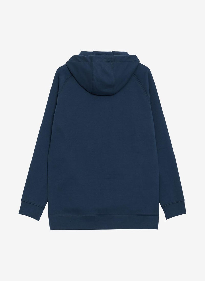 French Connection Men's Navy Rayon Wren Cupro Hoodie - Image 2