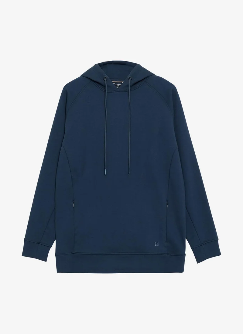 French Connection  Men's Navy Rayon Wren Cupro Hoodie for Men | Best Price UAE