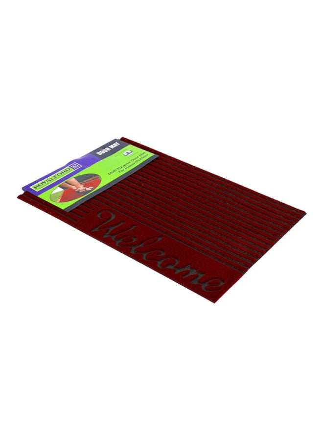 Royalford Welcome Themed Doormat Red 43.18x66cm - Image 1