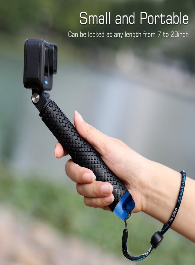GEPULY 7''-23''Waterproof Pole Selfie Stick Pocket Size Underwater Handle Grip Monopod Alumium for Gopro Hero Session Max Insta360 AKASO DJI OSMO Digital Cameras - Image 4