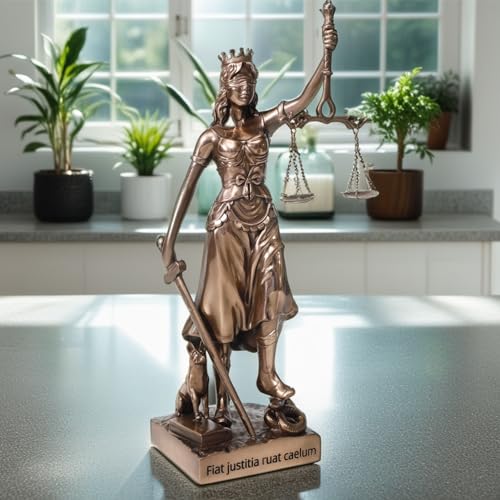Magicsculp-The Lady Justice Statue - Greek Roman Goddess of Justice 12inch Museum Grade Collectible Figurine | Synthetic Resin-S - Image 5