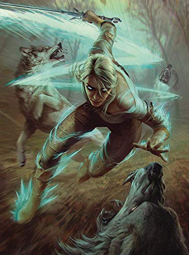 Dark Horse Comics دارك هورس ديلوكس ذا ويتشر 3 وايلد هانت سيري ذي وولفز ديلوكس بازل 1000 قطعة أسود - Image 1