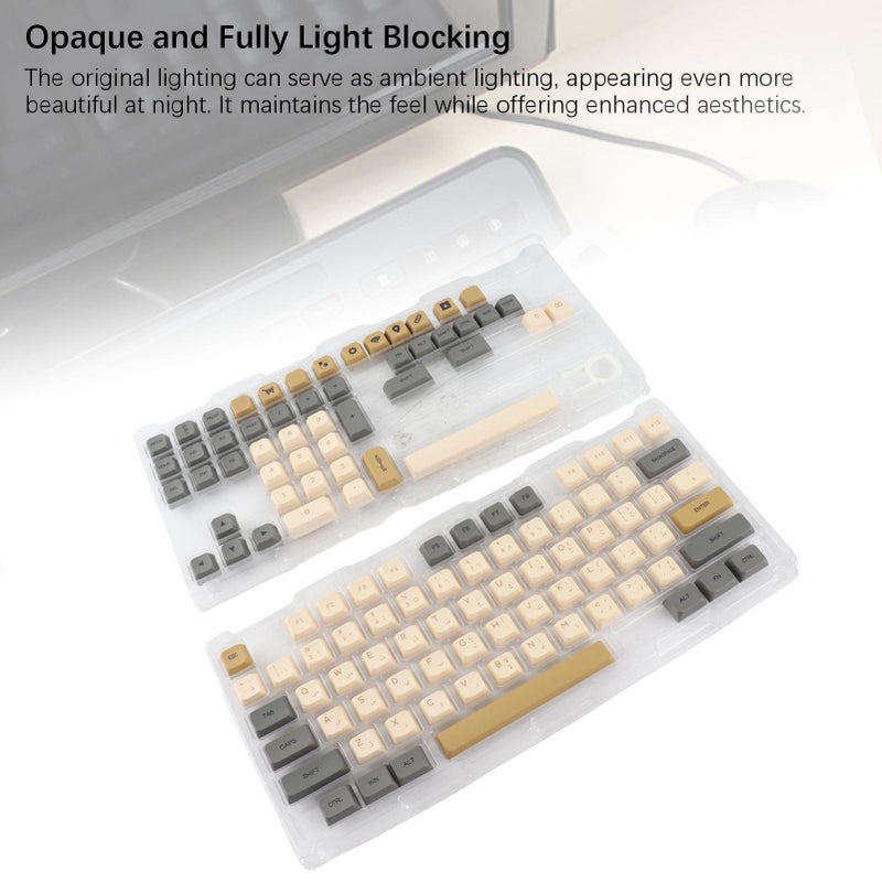 مجموعة مفتاح Retro XDA Profile PBT ذات التسامي الصبغي العالمية للوحة مفاتيح بنسبة 60٪ و65٪ و75٪ و100٪ - Image 4