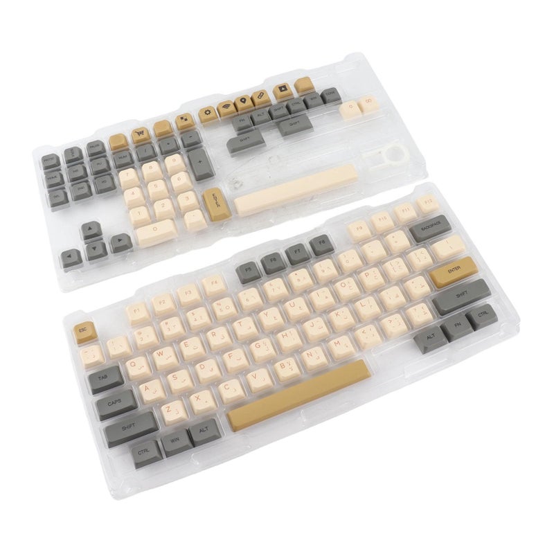 مجموعة مفتاح Retro XDA Profile PBT ذات التسامي الصبغي العالمية للوحة مفاتيح بنسبة 60٪ و65٪ و75٪ و100٪ - Image 3
