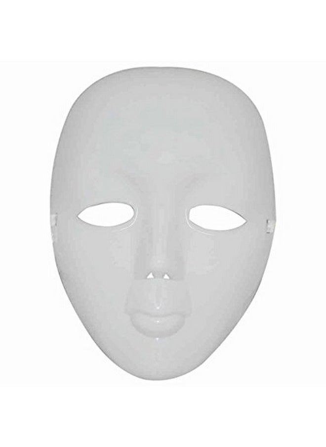 Balloonistics Balloonistics Plain White Mask Suitable for Party, Rama, Festivals, Competition, Dance Pack of 5  - Image 4