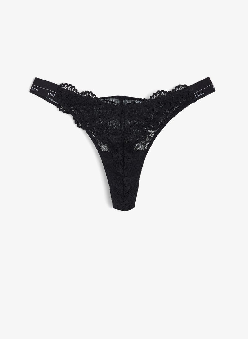 GUESS Lace High Leg Thong - Image 1