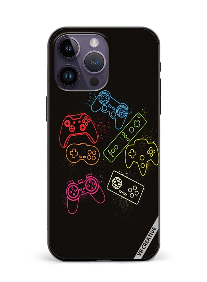 VR CREATIVE Protective Case Cover For Apple iPhone 15 Pro Max Ps5 Remotes Design Multicolour - Image 1