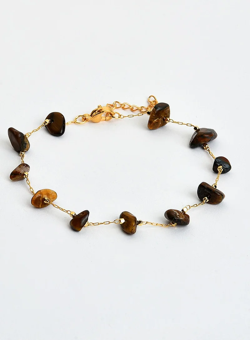 SOHI  Brown Beaded Artificial Anklet Jewellery for Women | Best Price UAE